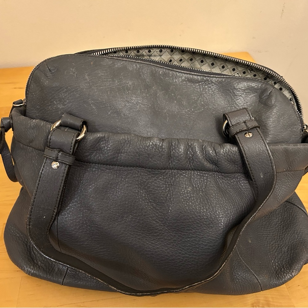 Furla Gray Leather Satchel - Picture 2 of 6